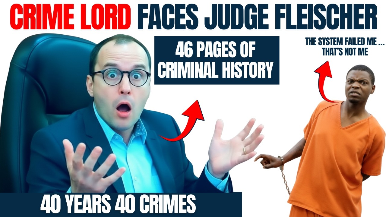 Crime Lord at 40 with 46 Pages of Criminal History &ndash; Judge Fleischer Confronts in Courtroom
