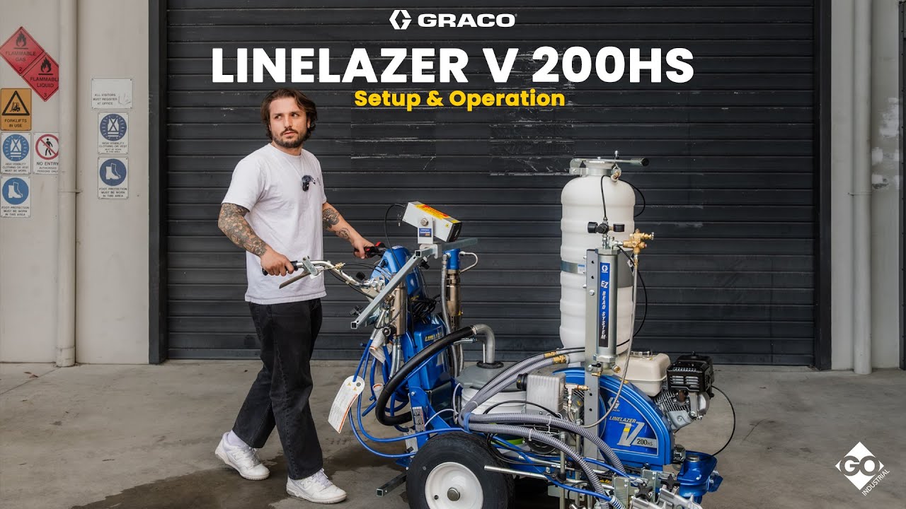 First Time with the Graco LineLazer V 200HS? (Easy Setup)