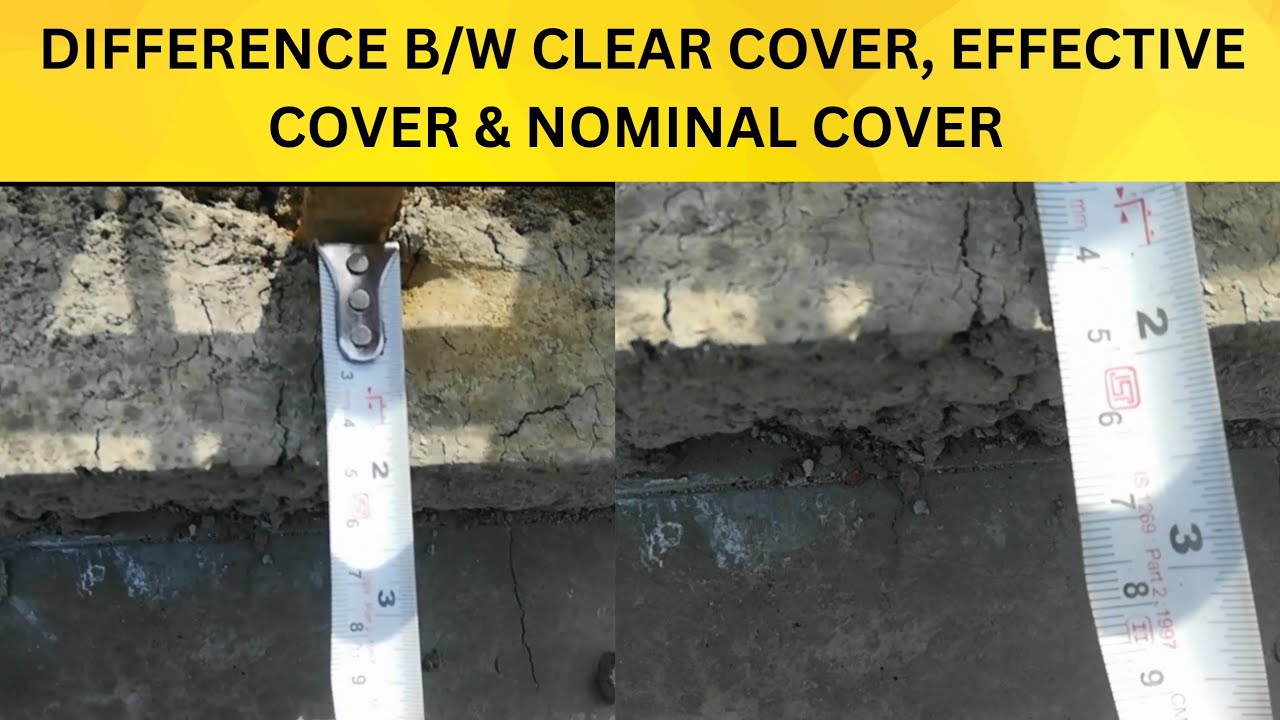 WHAT IS DIFFERENCE BETWEEN #CLEAR COVER, & #EFFECTIVE COVER & #NOMINAL COVER IN CONSTRUCTION WORK