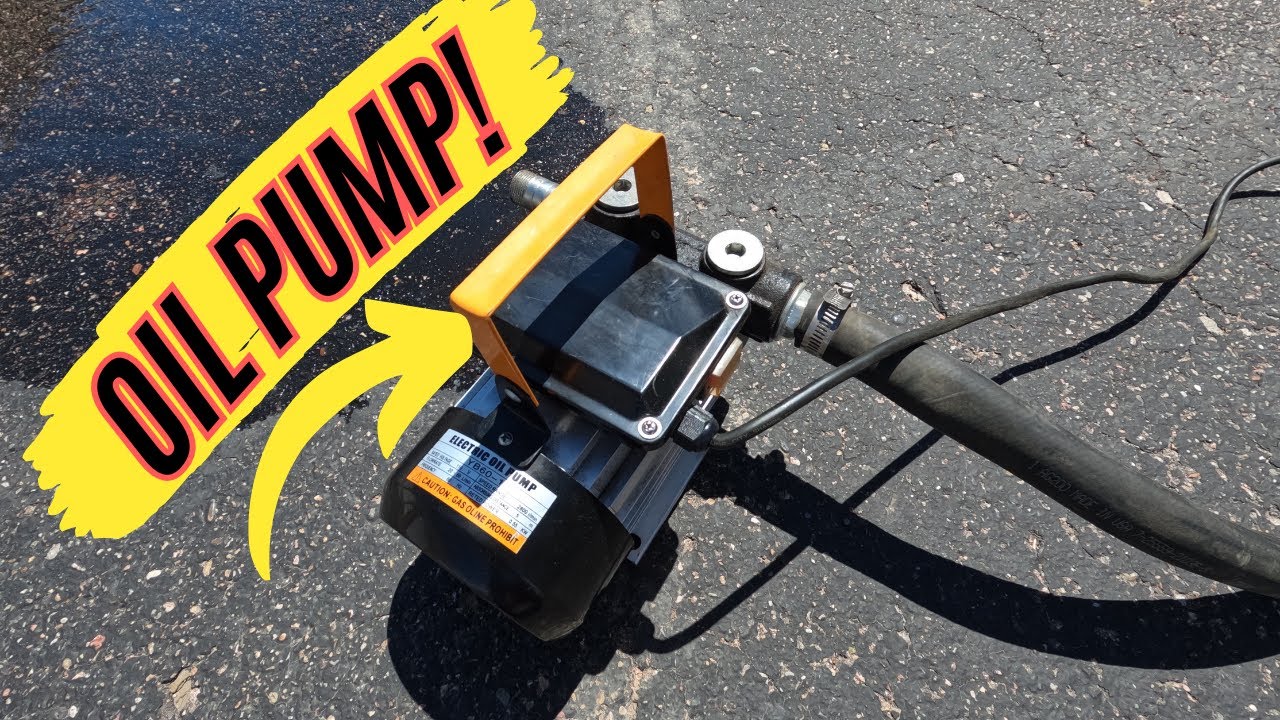 110 Volt Oil Transfer Pump!