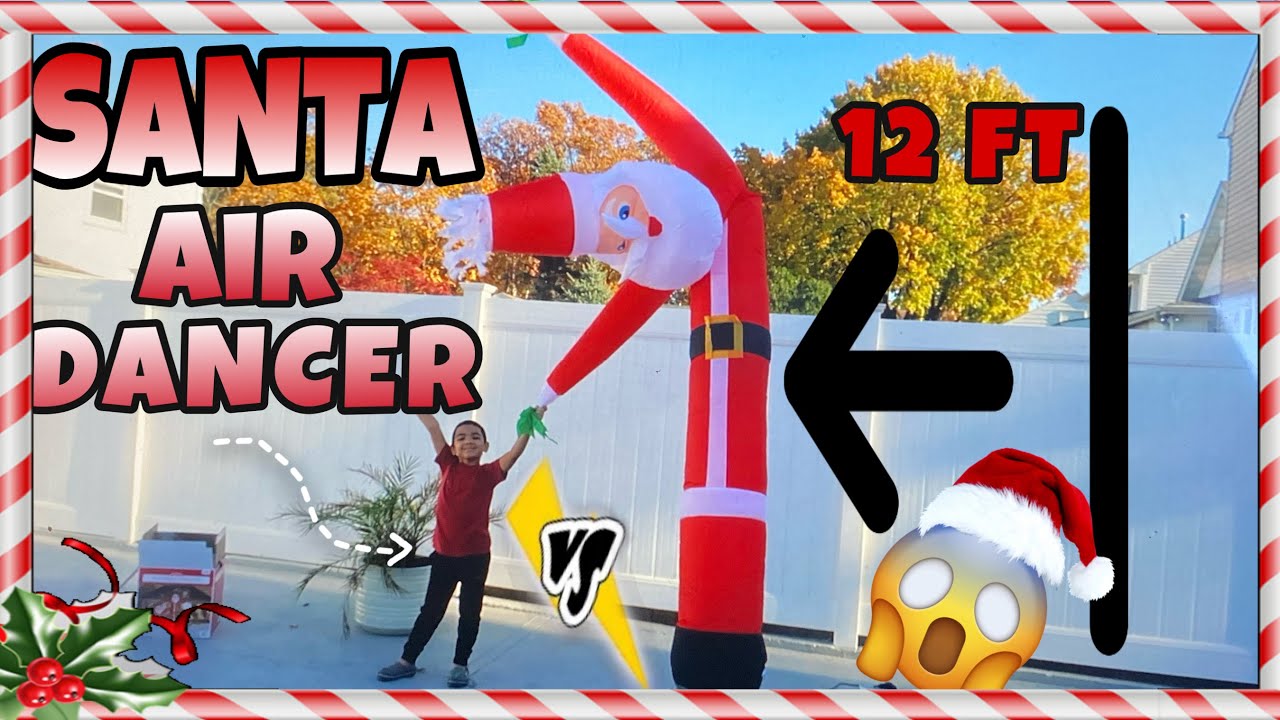 UNBOXING NEW WALMART ANIMATED JOLLY JIGGLER SANTA| 12 FEET TALL SANTA AIR DANCER