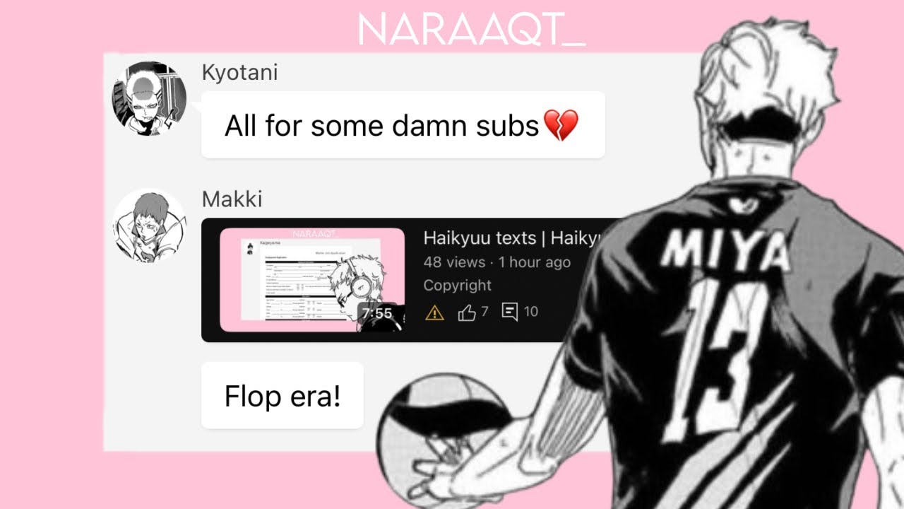 Haikyuu texts | Haikyuu x le sserafim | HOT | Naraaqt_