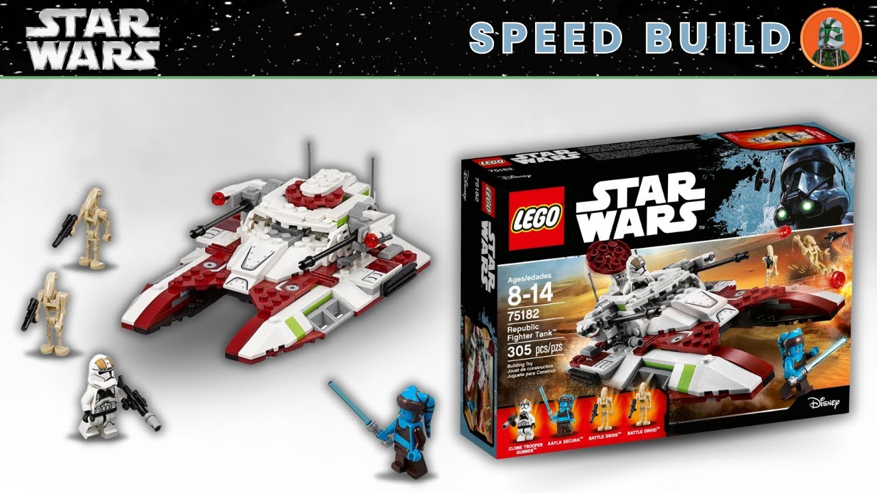 ⚡️ Full Speed Build｜LEGO Star Wars 75182 Republic Fighter Tank