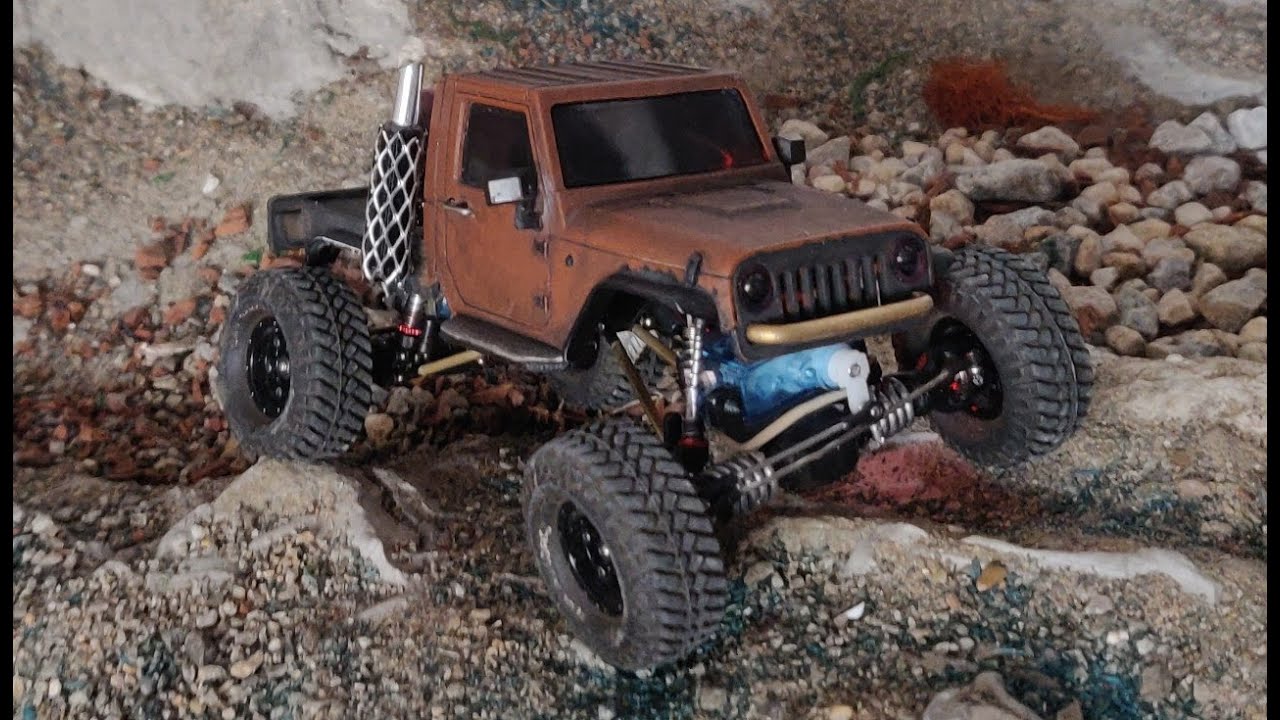 Orlandoo Hunter OH35A01 1/35 Jeep Wrangler 4WS wide extreme pickup - Brushless Orlandoo course test3