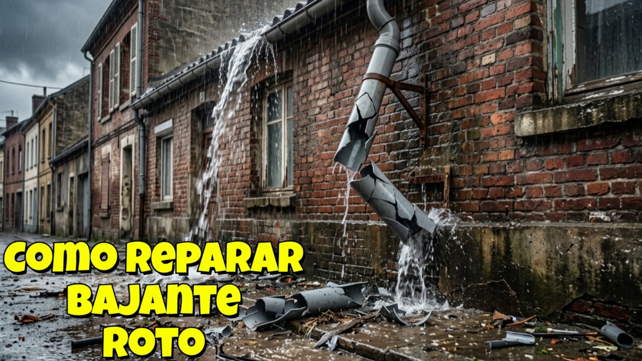 como reparar bajante roto, 3 formas