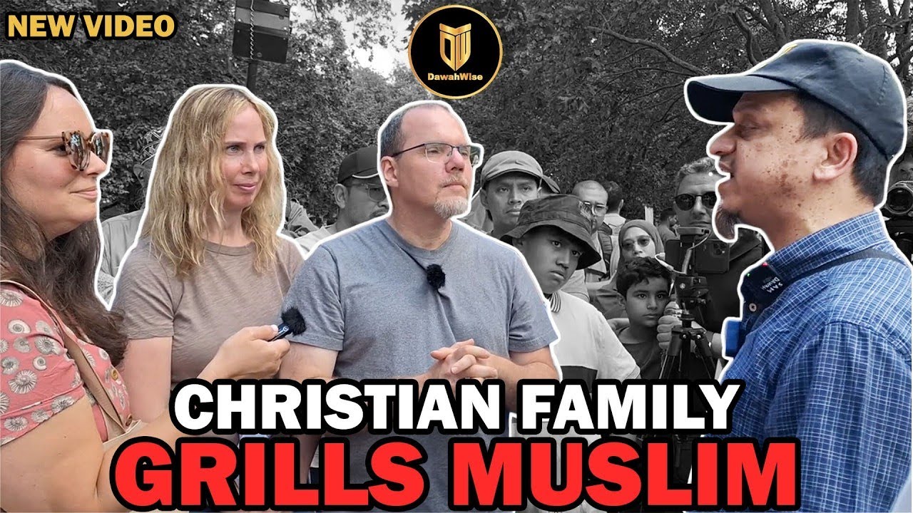 Muslim Responds To Christian Family's Arguments And Questions  Mansur  Speakers Corner   DawahWise