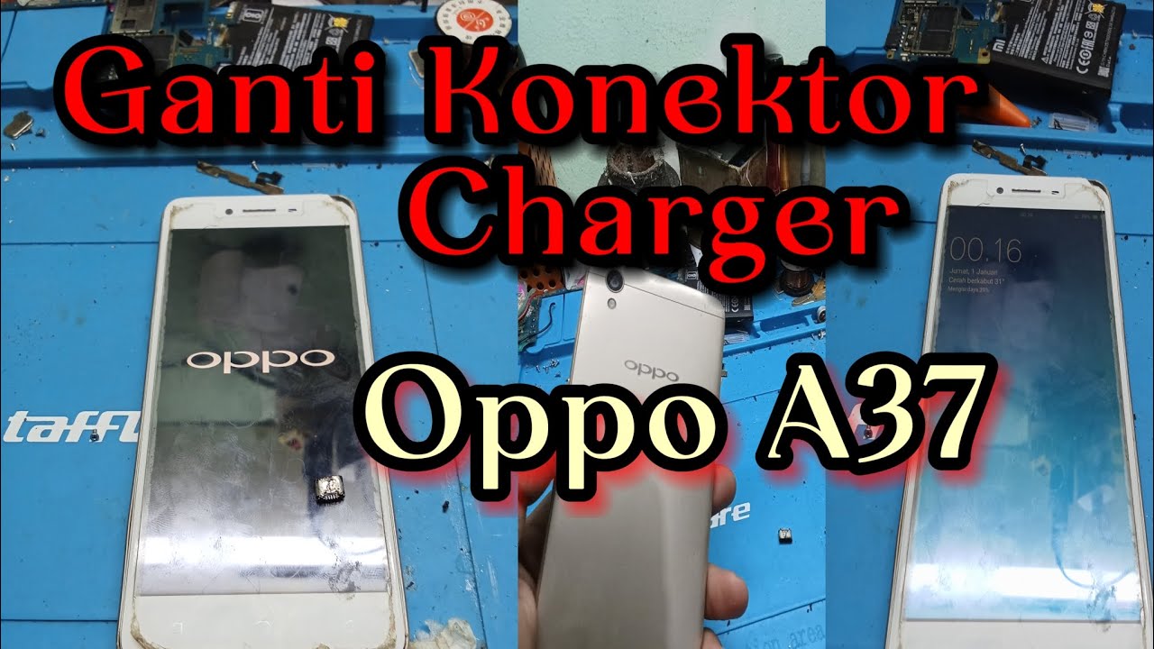 Cara Ganti Konektor Charger Oppo A37,tanpa harus ganti flexible