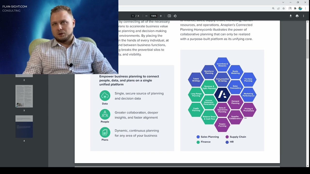 Обзор платформы Анаплан - часть 1, применение и connected planning