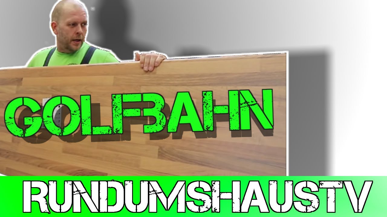 Minigolfbahn für Zuhause selber bauen. Günstig einen Partykracher bauen.
