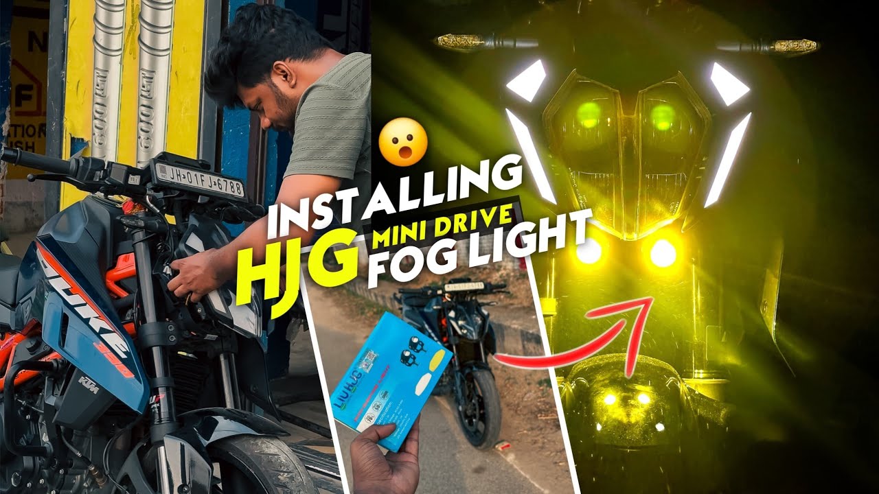 Installing HJG Mini Fog Light For New Duke 390 Gen 3 🚀 Back Light Flicker | Duke 390 Modification ⚡️
