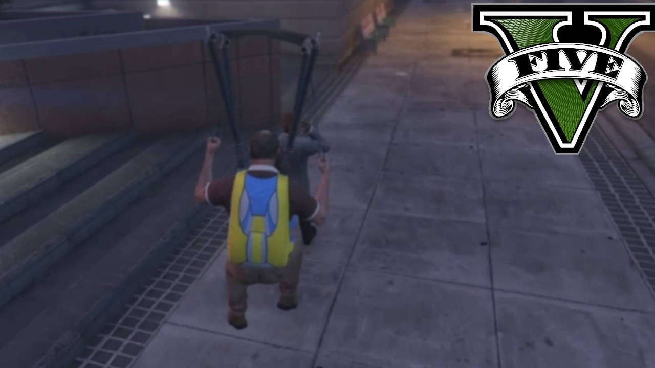 Cayendo sobre personas en paracaidas | GTA V