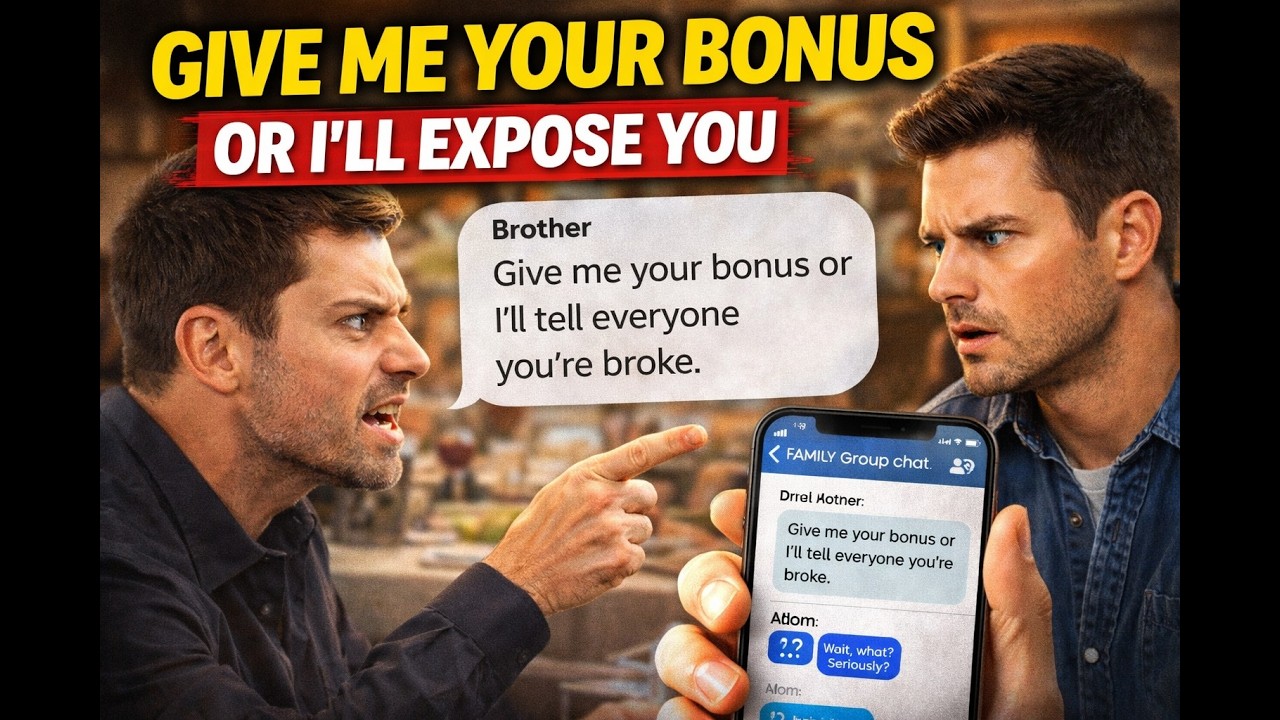 “Give Me Your Bonus or I’ll Expose You” – My Brother Tried to Blackmail Me
