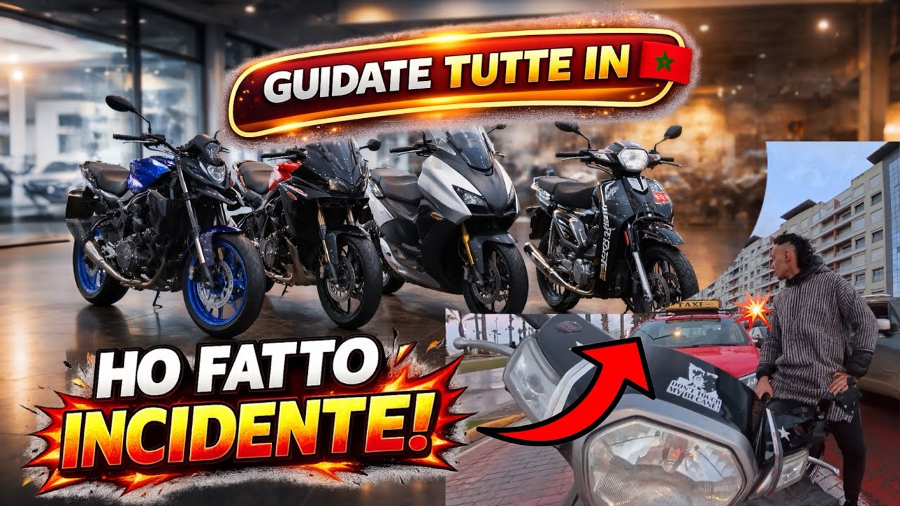 Ho fatto incidente in Marocco 🇲🇦… con una moto noleggiata 🏍️💥
