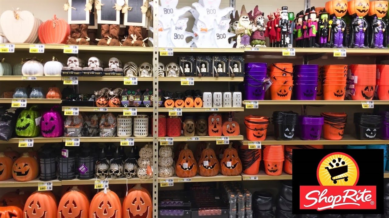 SHOPRITE FALL HARVEST HOME DECOR HALLOWEEN DECORATIONS SHOP WITH ME SHOPPING STORE WALK THROUGH