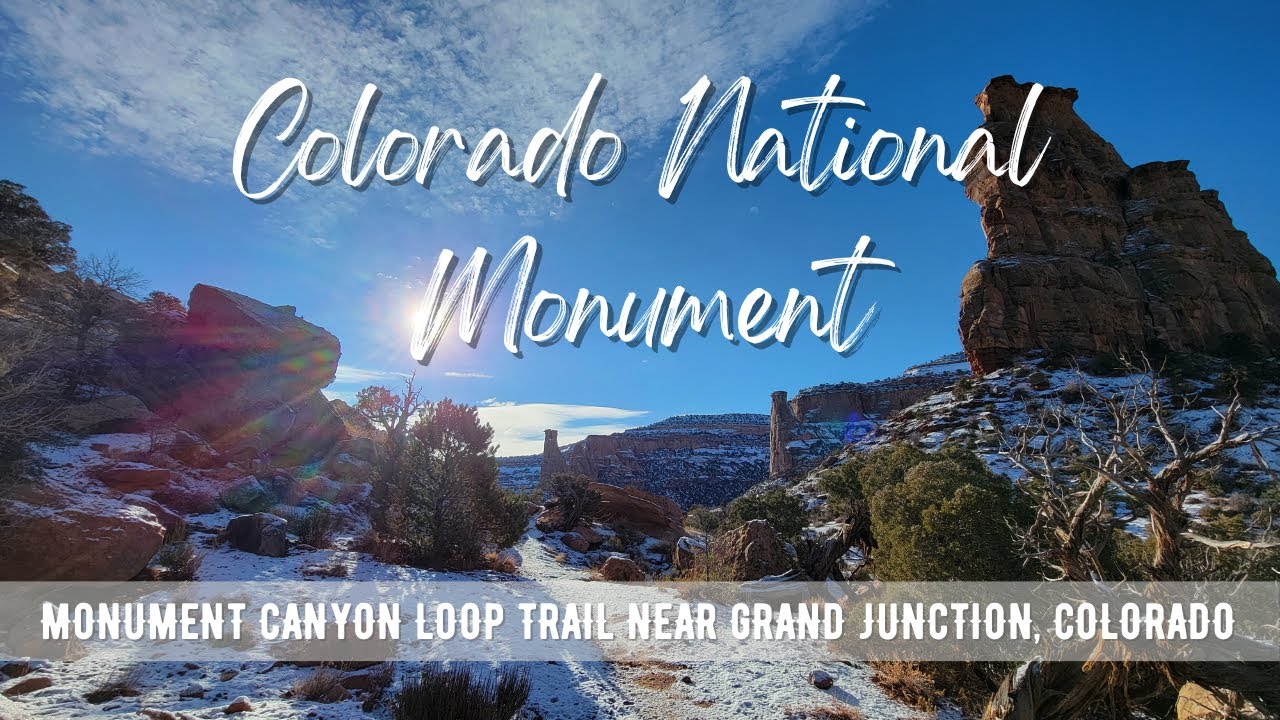 Hiking COLORADO : Monument Canyon Loop Trail | Colorado National Monument (Snow Hike) | 4K