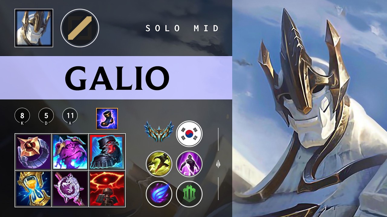 Galio Mid vs Ahri - KR Challenger Patch 26.05