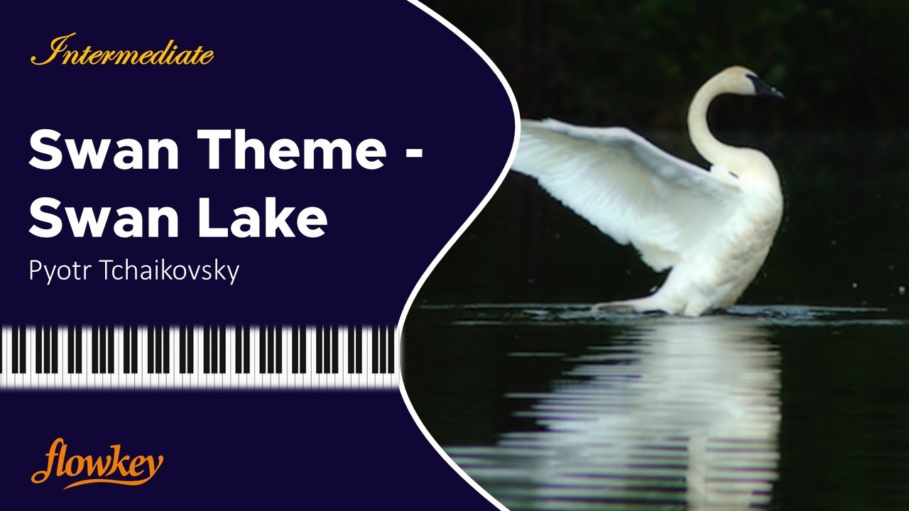 💛 "Swan Theme - Swan Lake" Pyotr Tchaikovsky, Piano Tutorial | Intermediate.