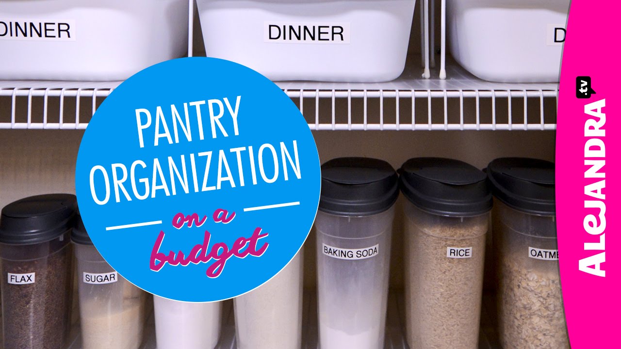 Pantry Organization on a Budget (Part 1 of 4 Dollar Store Organizing)