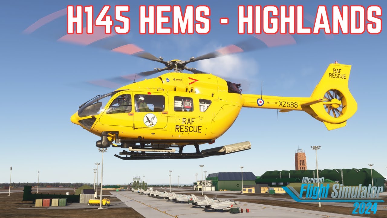 HPG H145 + Action Pack | VERY Immersive Random HEMS Mission Mod | Microsoft Flight Simulator 2024 4K