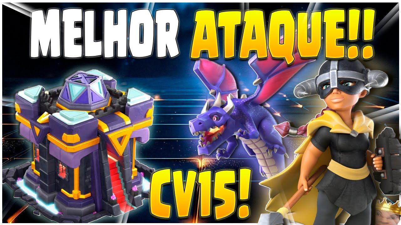 USEI O ATAQUE MAIS APELÃO DO CV15 PRA JOGAR A RANQUEADA!! | PT EM TUDO!! | CLASH OF CLANS