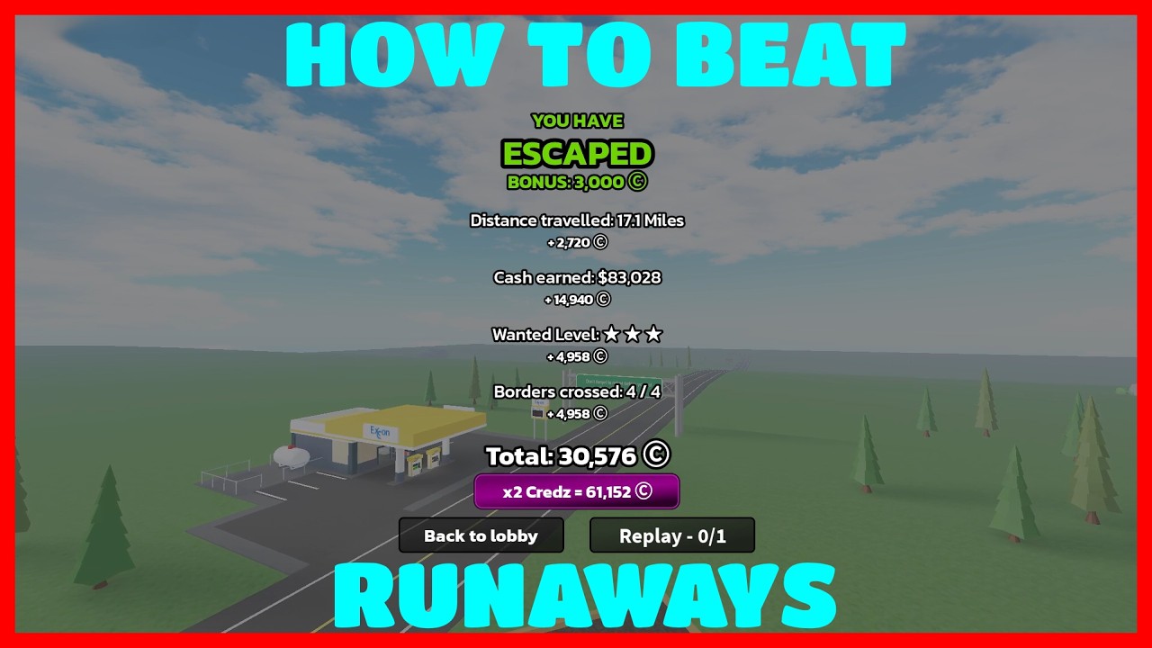 Runaways - How to Beat the Game & Reach Mexico - (ROBLOX)