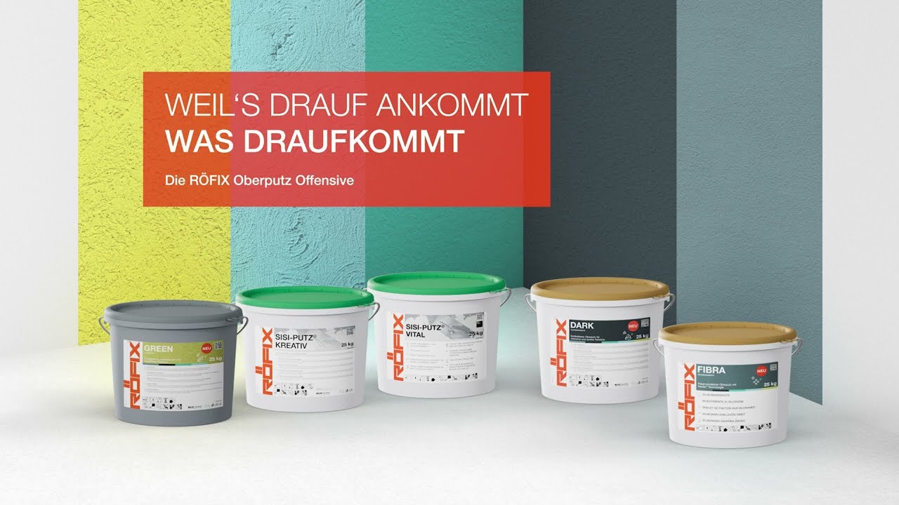 Das neue Oberputz-Sortiment von RÖFIX