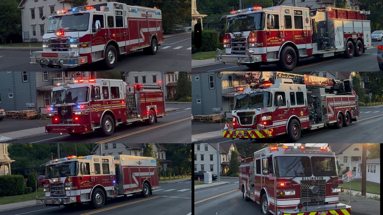 Vernon CT Fire Department 2nd Alarm Structure Fire Response with Mutual Aid 🔥