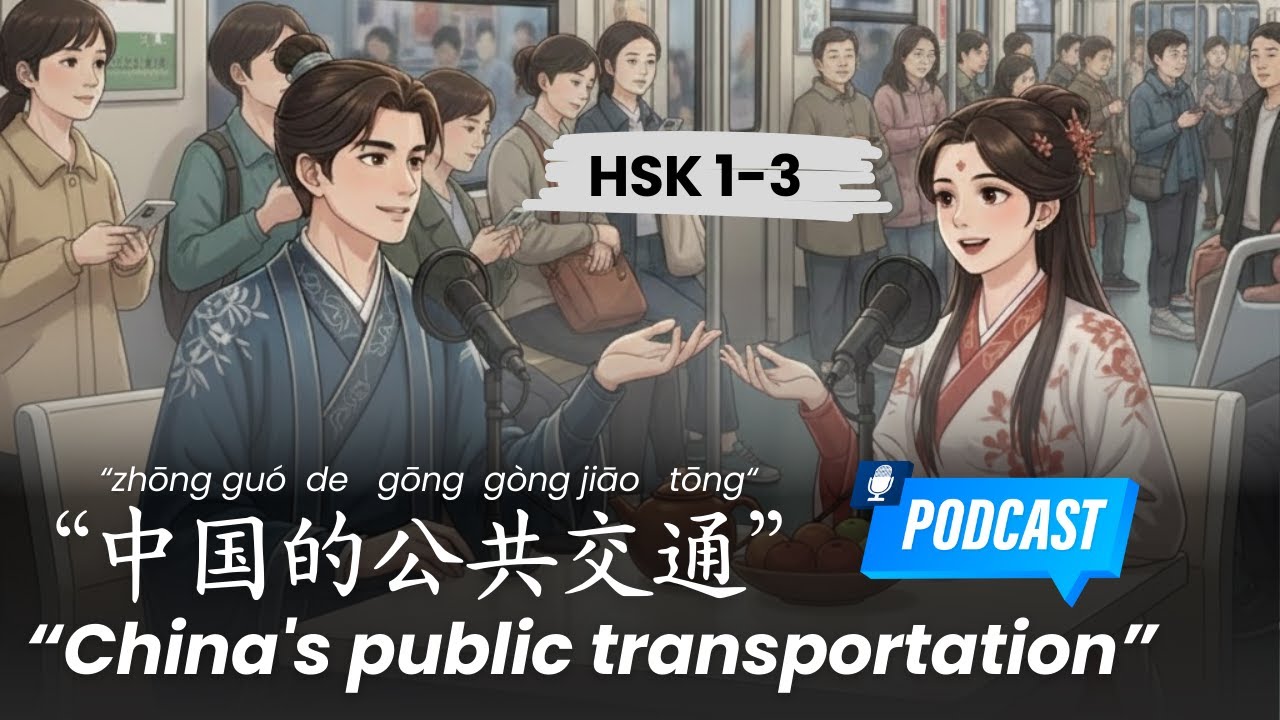 HSK 1-3 l China's public transportation l 中国的公共交通 l Chinese Podcast