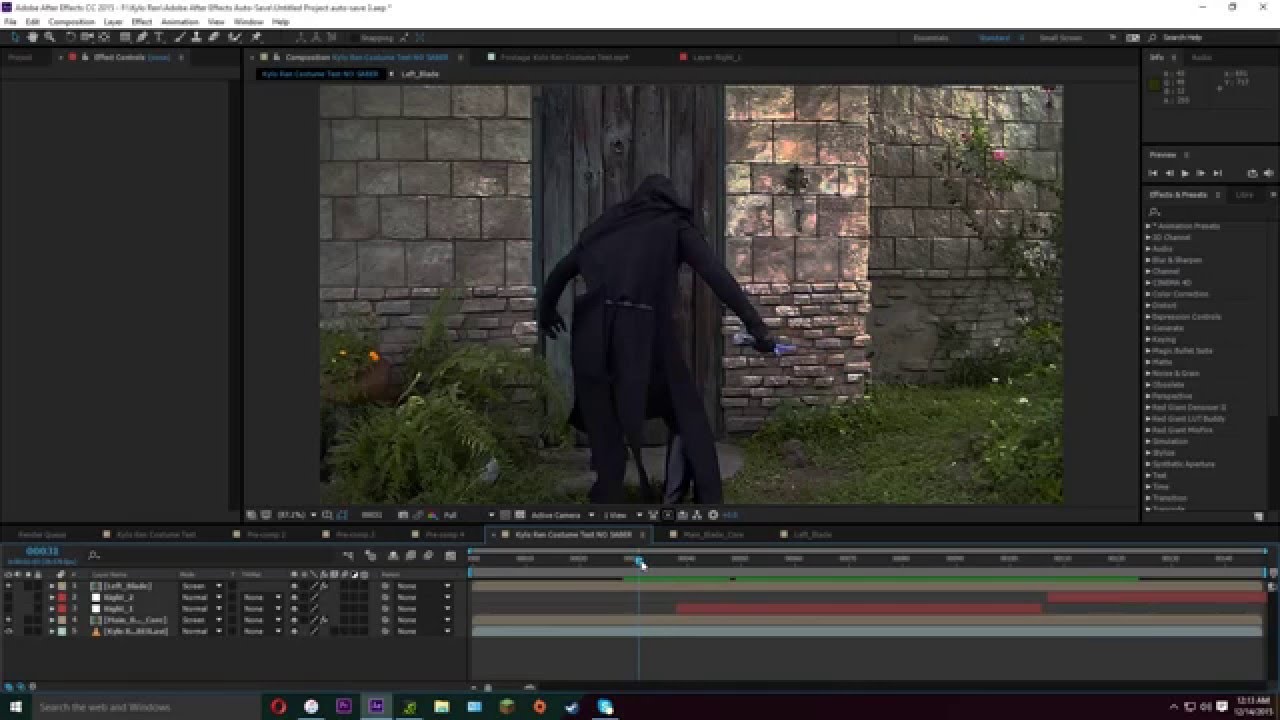 The Force Awakens Cross Guard Lightsaber Effect Tutorial (Kylo Ren)