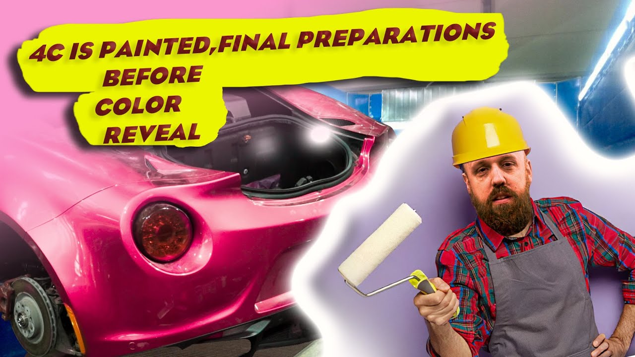 Alfa Romeo 4C restoration. Car is painted. Additional carbon parts from Koshi