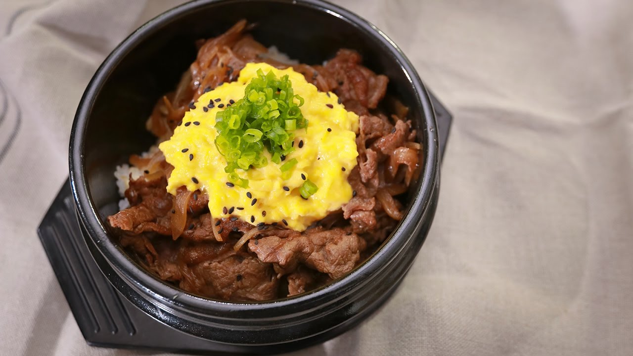 ข้าวหน้าเนื้อไข่คน Gyudon with Scrambled Egg : พลพรรคนักปรุง