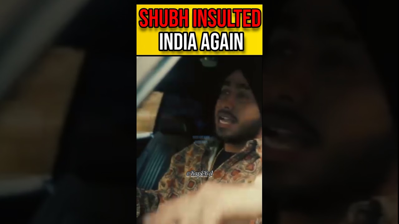 singer shubh insulted INDIA again  Shubh controversy #shorts #controversy