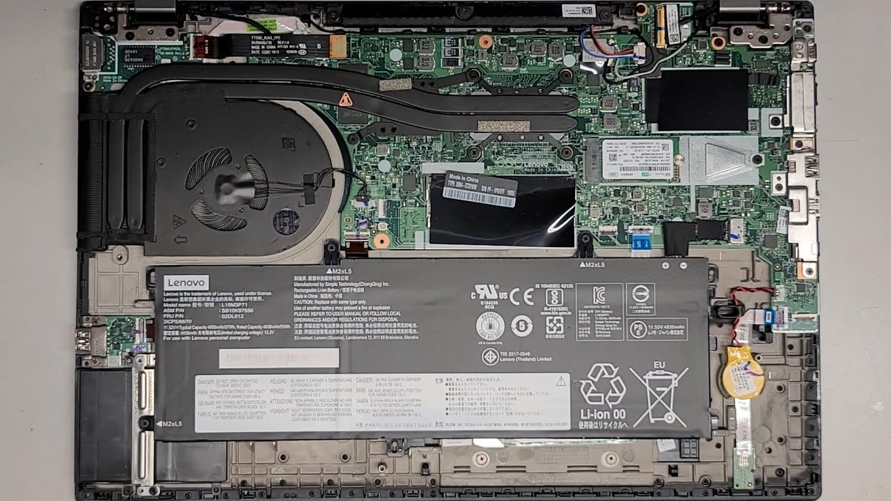 Lenovo ThinkPad T590 Disassembly RAM SSD Hard Drive Upgrade Battery Replacement Repair Power Fix