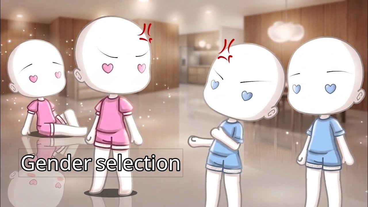 Gender selection || All parts 💞😍 #gacha #gachaclub #gachalife 