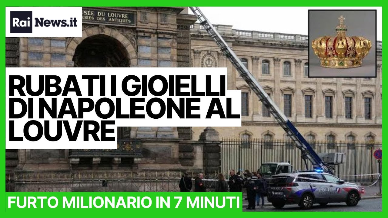 Furto al Louvre: rubati i gioielli della collezione di Napoleone Bonaparte