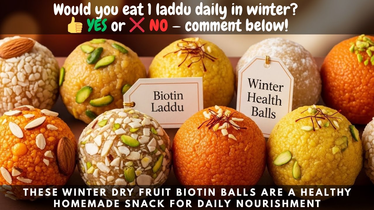 Hair & Skin Care Laddu | Winter Dry Fruit Energy Balls