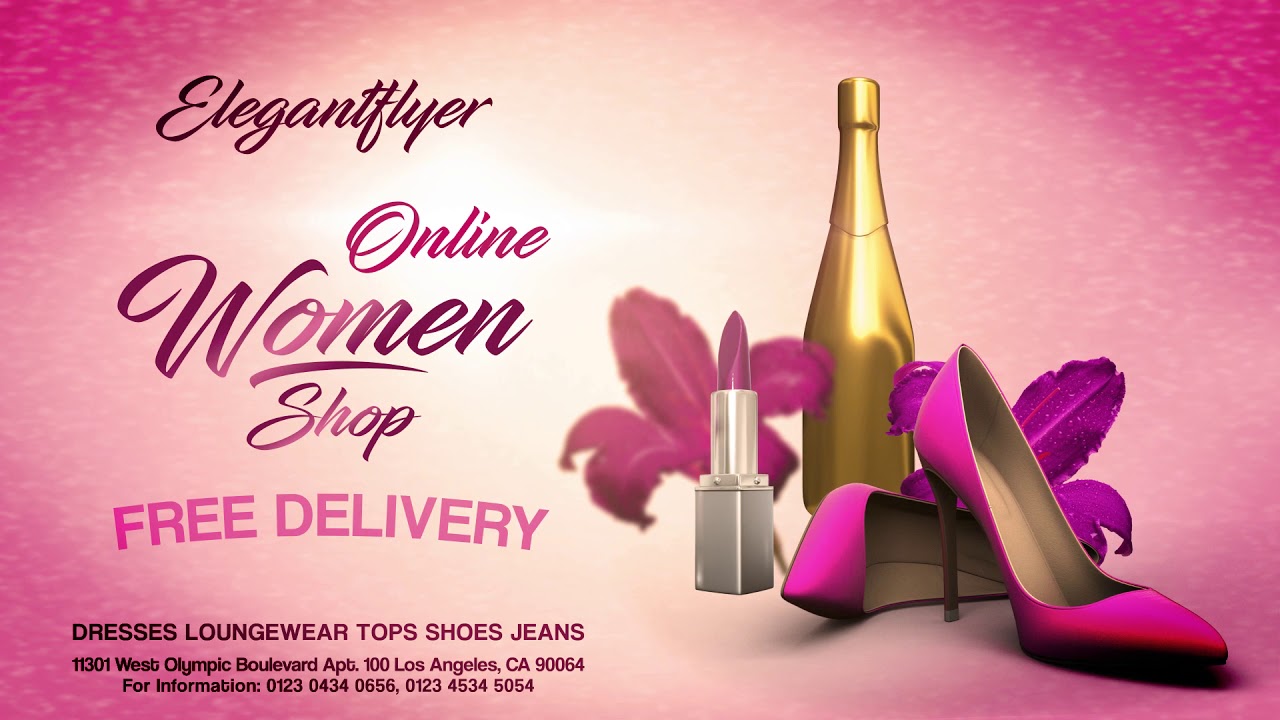 Online Women Shop - Flyer After Effects Template