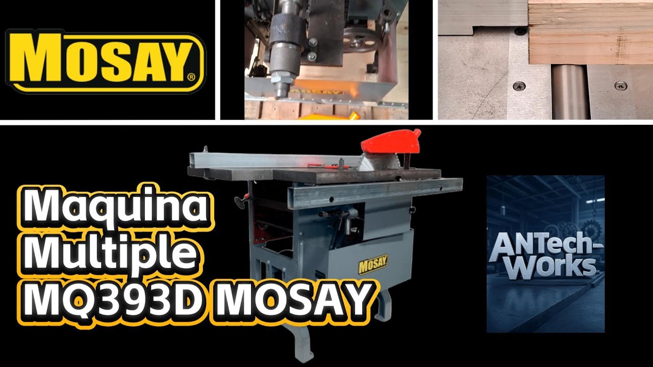 Como usar la Máquina Múltiple  MQ393D MOSAY #2026 #wood #woodworking #MOSAY #tools #SAW #ANTECHWORKS