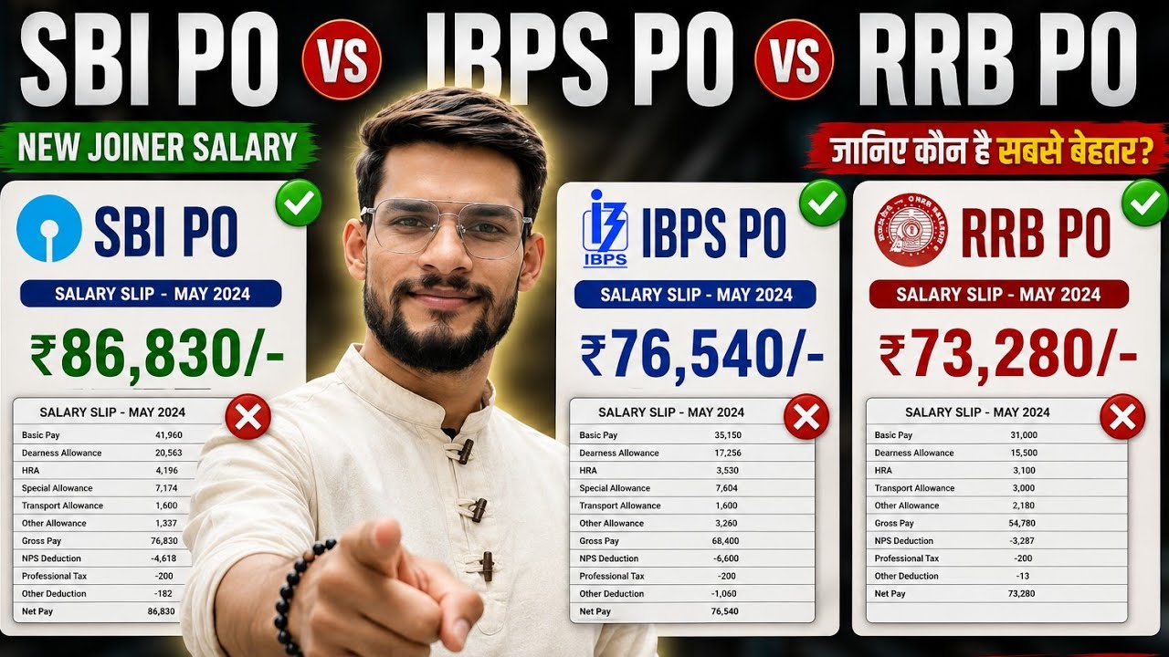 ⚡ Sbi po | ibps po | rrb po latest salary slip  of new joinee 