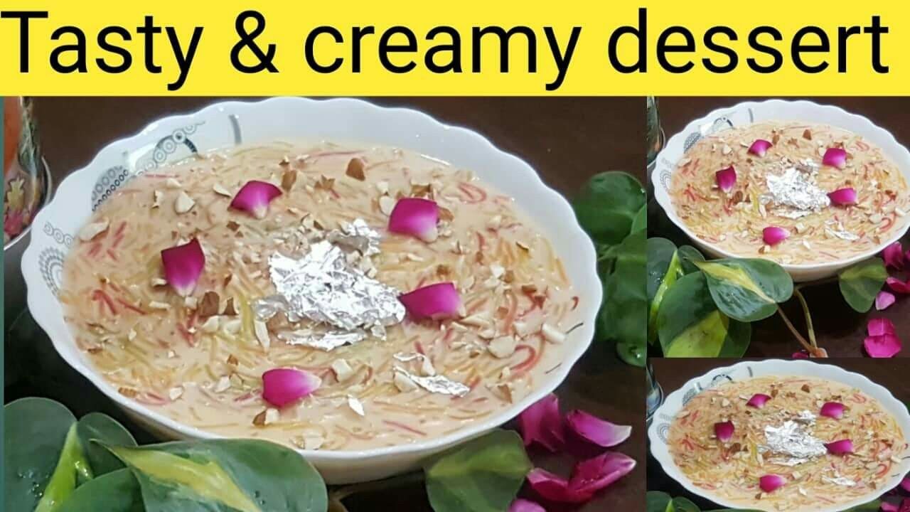 Creamy dessert  recipe |Tasty vermicelli dessert recipe  by Chef&rsquo;s Kitchenette