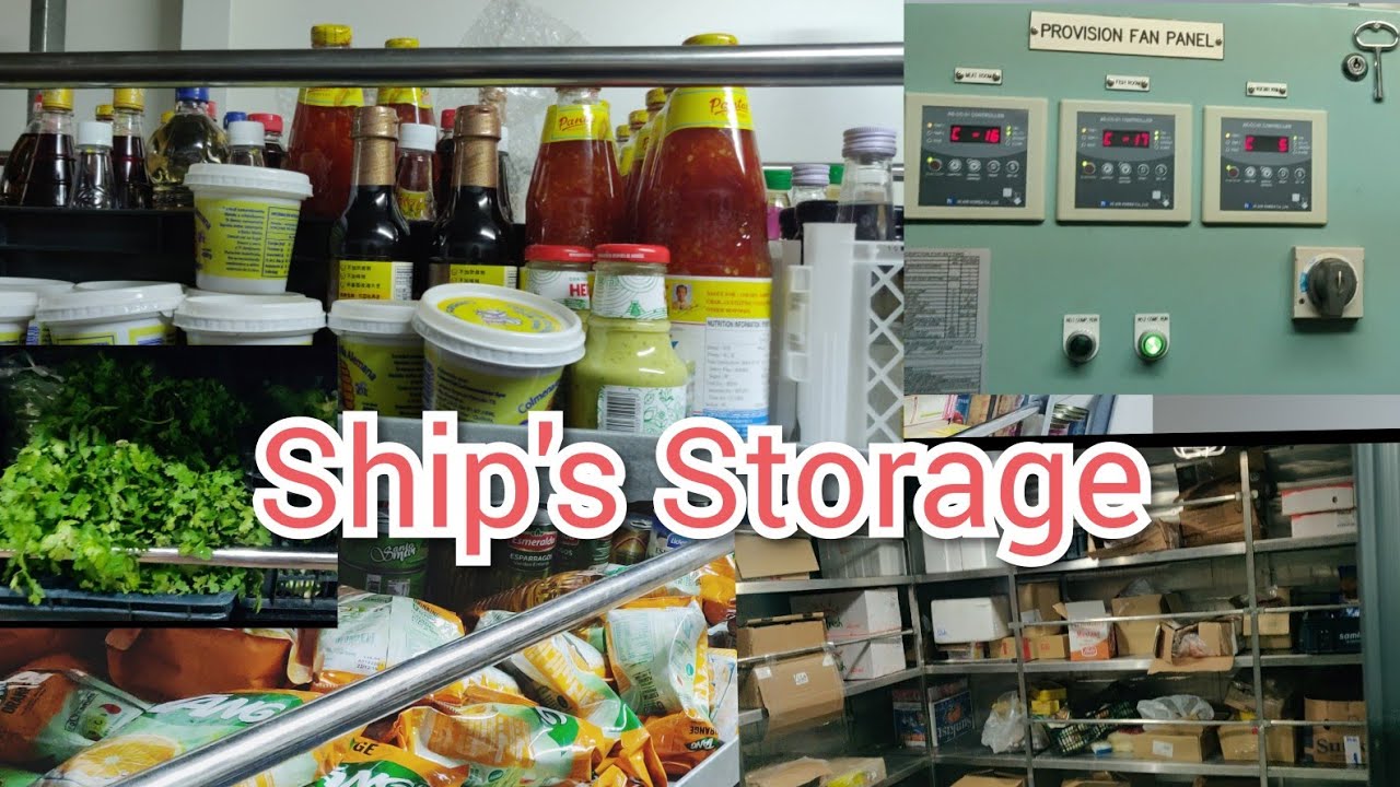 Container ship food storage, provision store,cold storage, refrigerator,