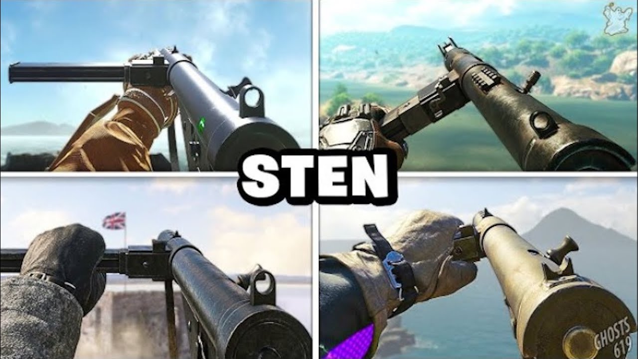 Evolution of the Sten in Call of Duty [Ghosts619 Reupload]