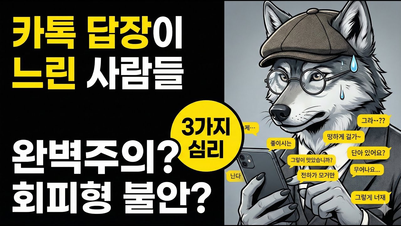 카톡 답장이 유독 느린 사람들의 3가지 심리학적 비밀