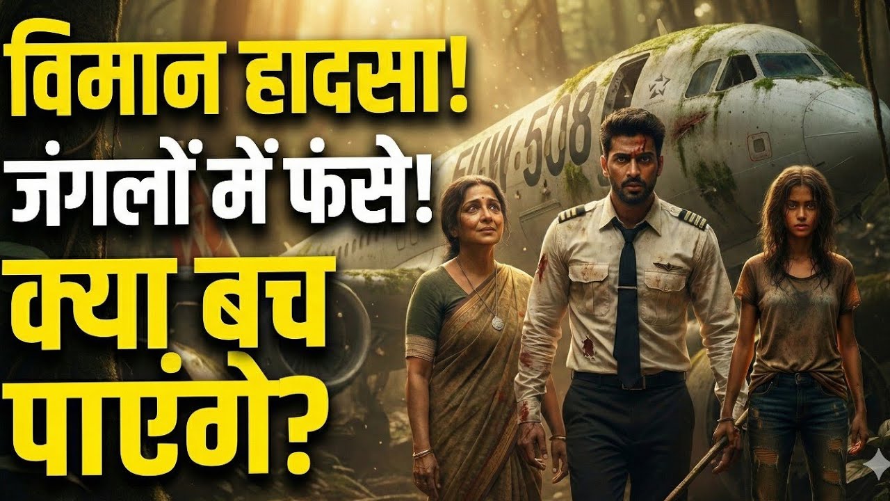विमान हादसा: खौफनाक जंगल में फंसे 3 लोग! क्या बच पाएंगे? | Plane Crash Survival Story