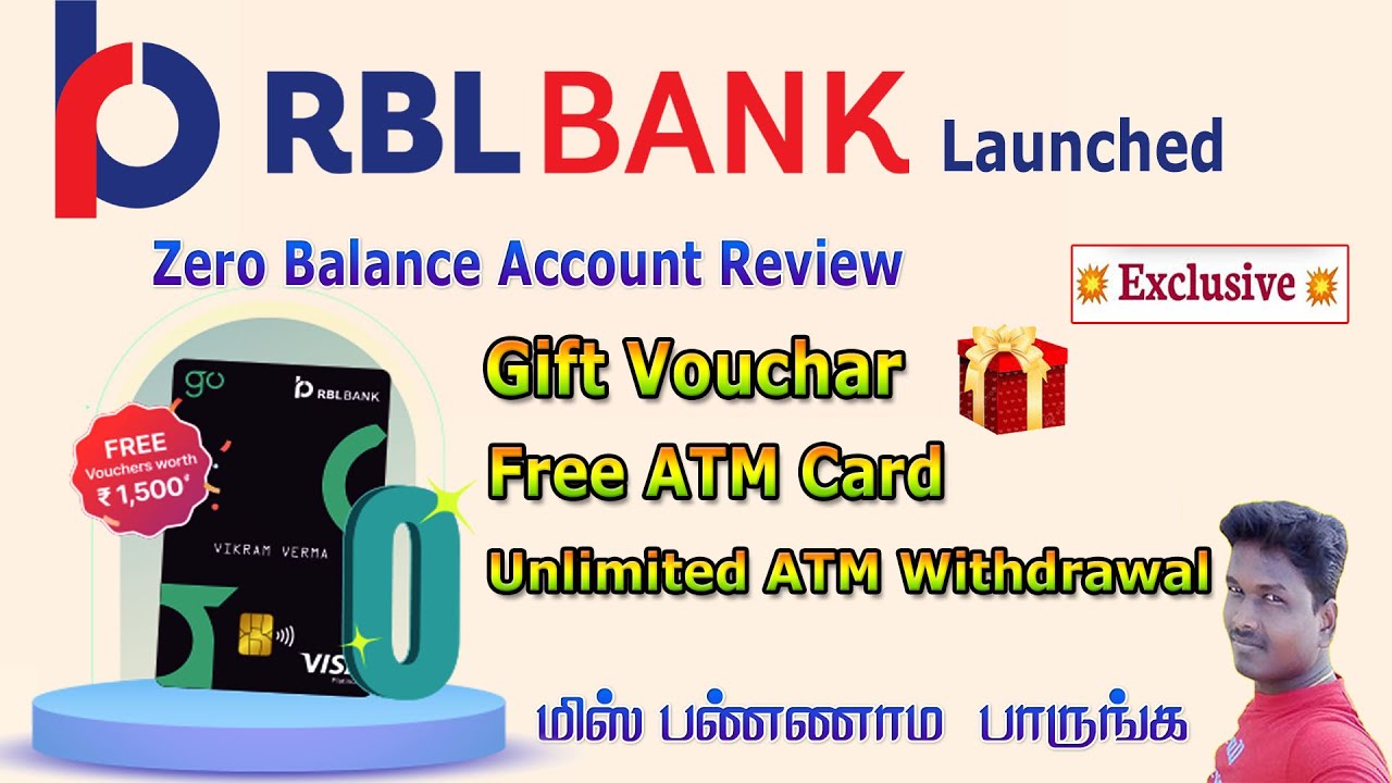 RBL Bank Launched Digital Zero Balance Account full Reviews in Tamil @Tech and Technics