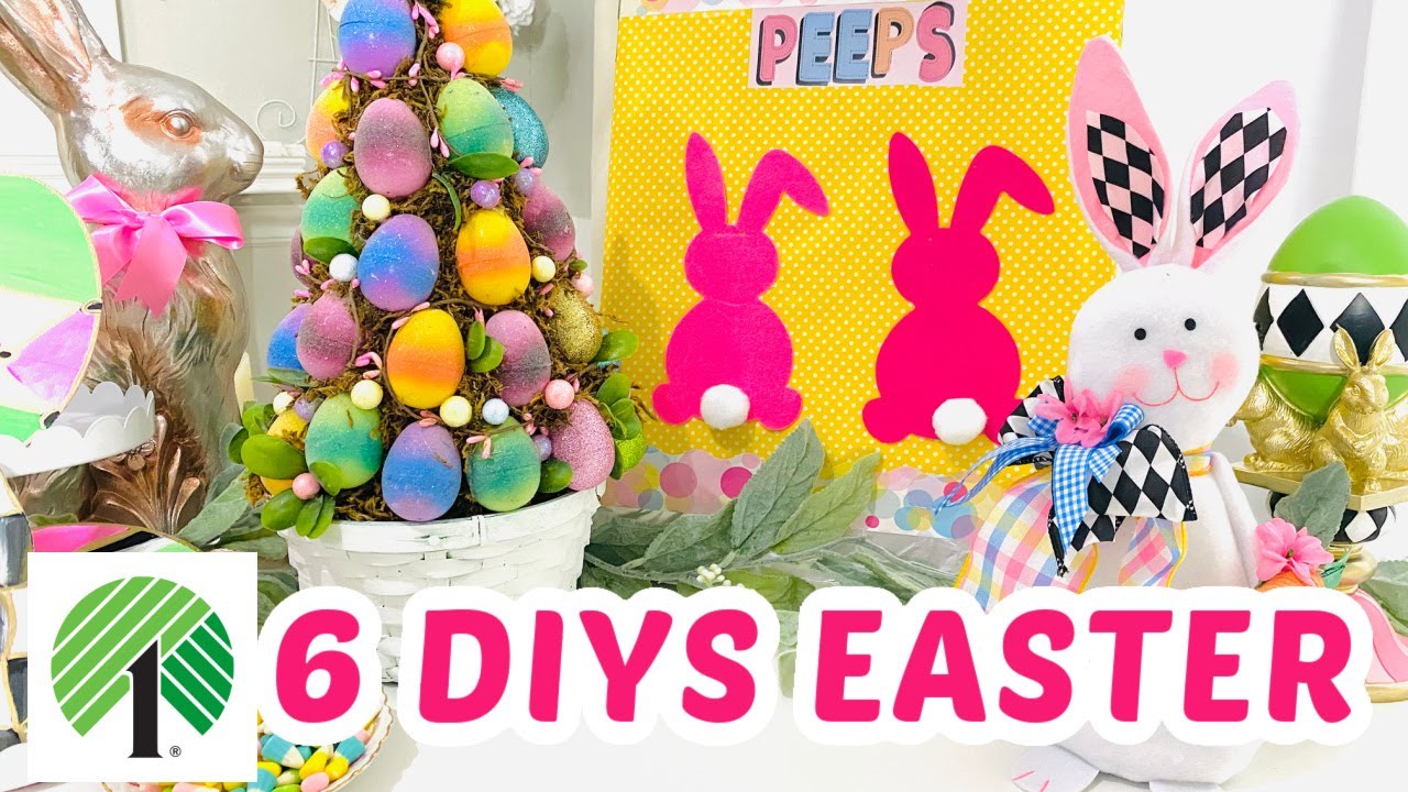 🌷6 DIY DOLLAR TREE EASTER/SPRING DECOR CRAFTS 2021 🌷