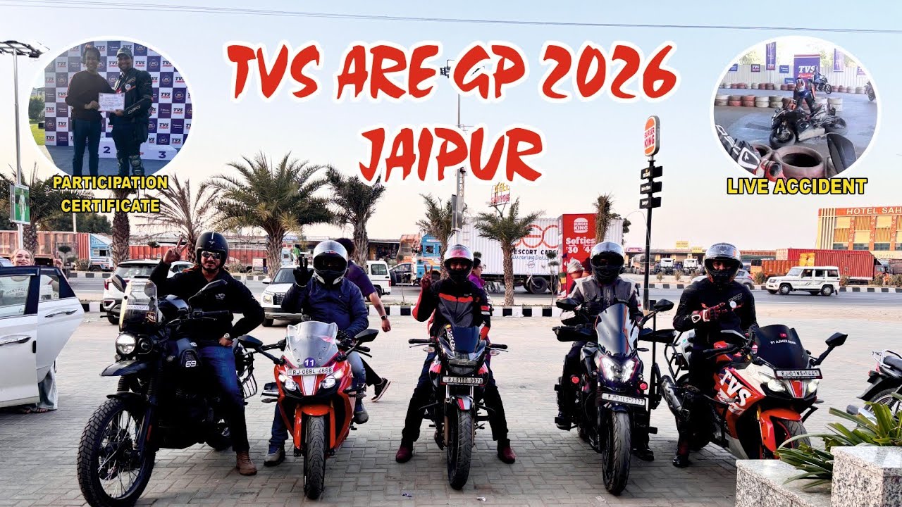 TVS ARE GP 2026 jaipur | learning about Bike | How to ride | How to trun | How to Stop 