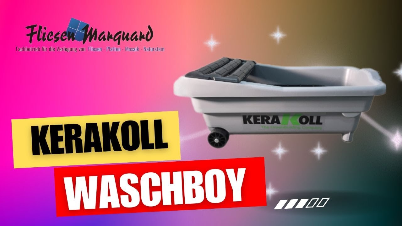 In Rekordzeit zu makellosen Fliesen: KeraKoll Wascheimer mit Drei-Rollen-System - Test