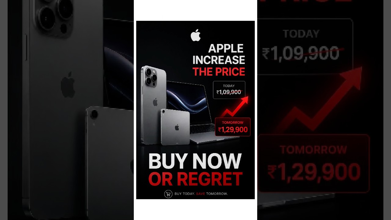 Apple Price Hike Confirmed 😳 Buy Now or Regret Later!#shorts #apple