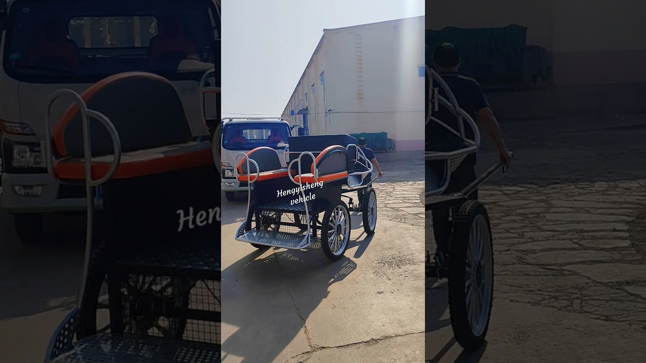 Traditional marathon horse drawn cart #carriage #horsedrawncarriage #horsecart #familytravel